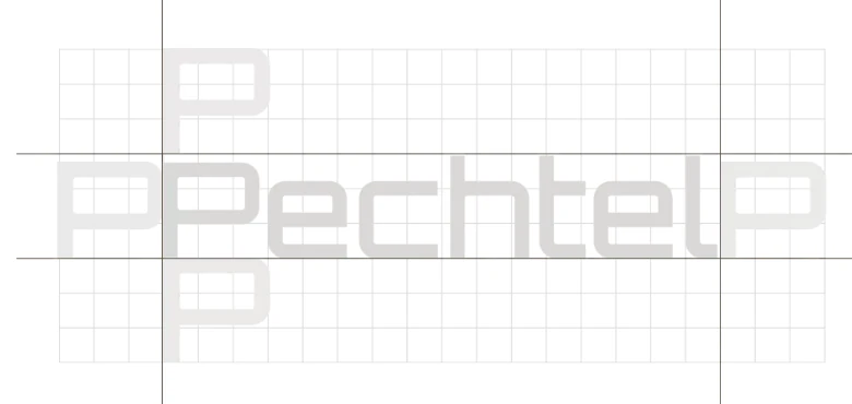 Logo-Konstruktion im Gestaltungsraster