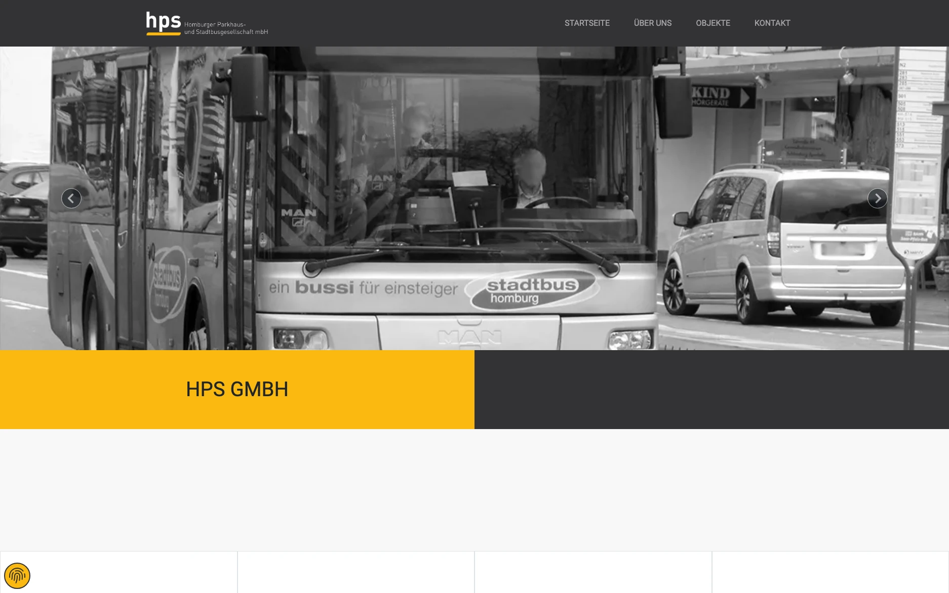 HPS GmbH – Website-Ansicht
