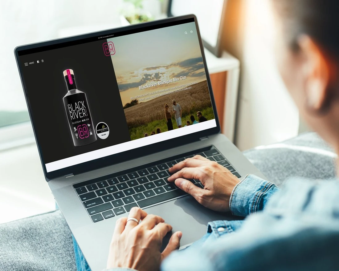 Onlineshop der Blackriver Gin GmbH